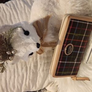 Coach VINTAGE Tattersall Plaid Wallet - Brown and Tan EXCELLENT CONDITION